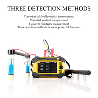 Detector de Corrosión de Acero HC-X6, Equipo de Prueba de Gradiente de Potencial de Media Celda y Resistividad del Concreto, Pantalla LCD de 6.5 Pulgadas