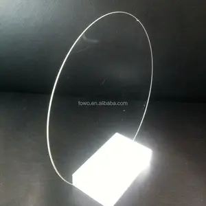 Factory Custom Optical 0.21mm 0.3mm Thin Transparent Glass 6inch Round Perforated D263T Discs With Alignments