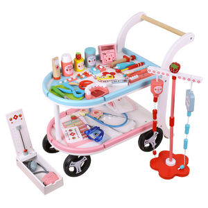Montessori en bois habiller semblant jouer <span class=keywords><strong>docteur</strong></span> début éducatif poupée accessoires infirmière jeu <span class=keywords><strong>de</strong></span> rôle jouets pour enfants garçons filles - Product Image 1