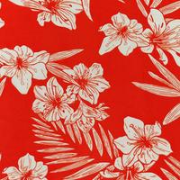 Nouveau tissu de lin en mousseline de soie imprimé Hibiscus feuille tropicale pour garçons matériau Polyester respirant pour printemps été Textiles de maison