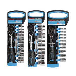 For 12-Piece 1/4'' 3/8'' 1/2'' <strong>Ratchet</strong> 72-Teeth Socket <strong>Wrench</strong> Set with 1pc Extension Bar &amp; 10pc SAE Sockets-DIY OEM - Product Image 1