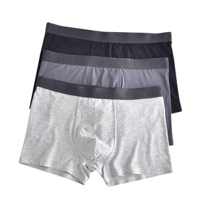 Comfortable OEM ODM Logo Custom <strong>Men</strong> Underwear Boxer Shorts <strong>Men's</strong> <strong>Briefs</strong> Classic Solid Cotton <strong>Briefs</strong> Boxers Shorts - Product Image 1