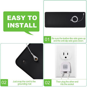 Tapete de aterramento personalizado para cama Couro condutor com cabo de aterramento lençóis de aterramento esd - Product Image 4