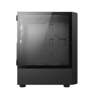 Nouvelle coque noire de jeu pour ordinateur Pc de jeu, Gabinete Gamer Atx
