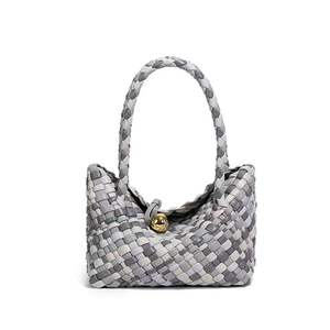 New Invention Stylish Woven Sling Bag with <b>Metal</b> <b>Buttons</b> Exuding Elegant Temperament for Women - Product Image 2