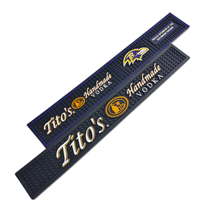 Customizable Rubber Bar Mat PVC <b>Silicone</b> Spill Mat Bar Runner Pub Rail Mat Drip Tray Non Slip Countertop <b>Pad</b> with Logo - Product Image 2