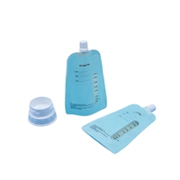 Sachet de conservation de lait maternel de haute qualité, 150 ml, 100 % sans BPA, en PE, imprimé en héliogravure, sécurisé, réutilisable, avec bec verseur et base autoportante