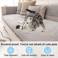 Coussin de canapé en chenille anti-griffures pour animaux de compagnie, antidérapant, pour siège et mobilier