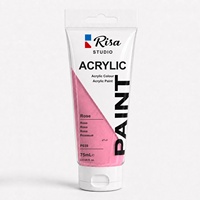 Peintures acryliques Risa Studio en tubes de 75 ml, 37 couleurs vibrantes pour papier, carton, toile, peinture, bricolage, artisanat, loisirs créatifs, décoration