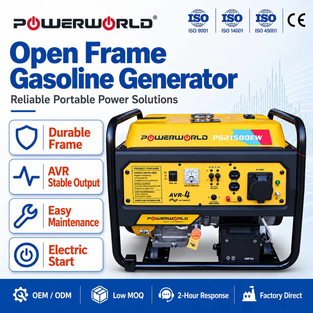 Low Fuel Consumption 10kw 10000w Petrol <strong>Generator</strong> Electronic Start <strong>Portable</strong> Gasoline <strong>Generator</strong> for Camping