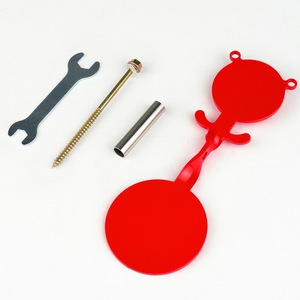 Objetivo giratorio de acero con forma de oso de 360 grados para inserción en árbol, accesorio portátil para entrenamiento de tiro con tirachinas y arco. - Product Image 2