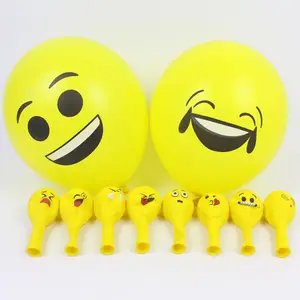 12 Inch Circular Latex Balloons Decoration Balloons Smiley Face Expression Package Eco-friendly Latex,latex Cute Birthday Party