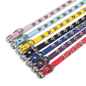 Wholesale Selling Pointed Mushroom Rivet studded Leather <strong>Spiked</strong> <strong>Pet</strong> <strong>Dog</strong> <strong>Collar</strong> - Product Image 3