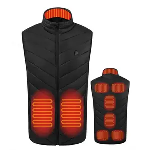 Veste chauffante USB intelligente pour homme et femme, gilet chaud thermoélectrique, tenue d'extérieur, avec batterie, 2020