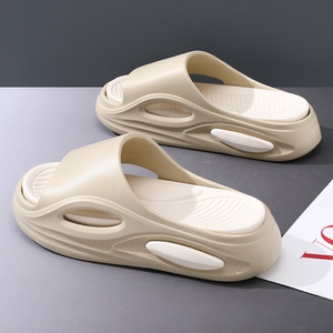 Tongs d'été pour femmes, semelle épaisse, antidérapantes, sandales EVA respirantes, chaussures de plage en plein air, taille 36-45, blanc vert - Product Image 2
