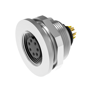 IP67 không thấm nước Thông Tư công nghiệp M9 che chắn 2 3 4 5 7 8 pin phía sau gắn chặt nữ ổ cắm hàn cáp nối - Product Image 5