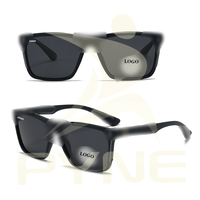 Lunettes de soleil unisexes tendance, monture carrée en PC, verres polarisés de haute qualité, marque de luxe pour hommes et femmes