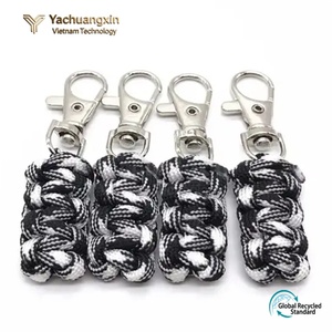 Colorful Paracord Keychains With Metal Clips For Outdoor <b>Camping</b> And <b>Hiking</b> Gear Accessory 10 Pieces Set - Product Image 6