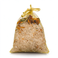 Sel de l'Himalaya en gros pour aromathérapie, cristaux de sel, fleurs séchées (rose, jasmin, citron), huiles essentielles, sel pour bain de vapeur corporel et élimination de la transpiration