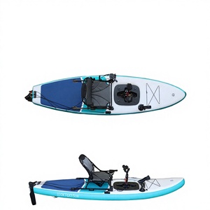 Kayak gonflable Vicking 3,2 m pour une personne, en PVC 0,9 mm, avec pédales, pour la navigation en mer, la pêche et les rivières - Product Image 4