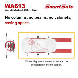 Alineador de Ruedas <span class=keywords><strong>3D</strong></span> Inalámbrico SmartSafe WA613 de Diseño Compacto con Elevador Magnético Instalación Rápida Sin Cables Capacidad de 50 kg 200 rpm - Product Image 5