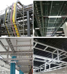 Échelle de câbles en alliage d'aluminium 600x100 mm, plateau courbé, joint marin HDG - Product Image 6