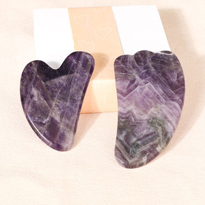 Nhãn hiệu riêng tự nhiên thạch anh tím sừng công cụ cho cơ thể pha lê truyền chăm sóc da thường xuyên - Product Image 1