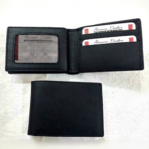 Global Leather Unisex Genuine Leather <b>Wallet</b> Short Fold Anti-Theft Customized Multi-Card Position Minimalist Design Daily Use - Product Image 4