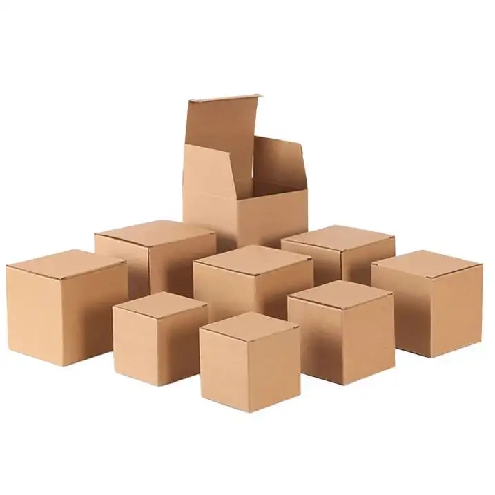 Boîte postale d'impression en carton personnalisé de haute qualité Boîtes en carton ondulé dur brun à cinq couches