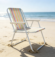 Chaise pliante légère et portable avec logo personnalisé pour la pêche, la randonnée, le pique-nique, le camping et la plage