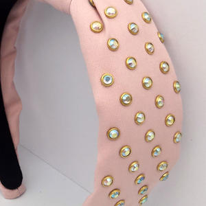 حلم الموضة مخصص عاكس القزحية الكريستال حجر الراين عصابات الرأس الفاخرة الإبداعية بلينغ عقدة عقال - Product Image 3