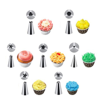 Kit de 9 douilles de décoration de gâteaux avec poche à douille, outils de glaçage et de décoration pour la maison, la cuisine, les desserts, les fêtes et la pâtisserie DIY