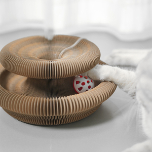 Rascador para Gatos Transformable, Juguete para Gatos Resistente al Desgaste, Sin Residuos, Tabla de Rascado con Bola Resistente a los Arañazos - Product Image 1