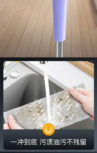 Serpillère de nettoyage de sol à serrage automatique, lingettes remplaçables, recharge de serviettes, tissu non tissé, lingettes humides, essuie-glace pour fenêtres, serpillère plate jetable - Product Image 5