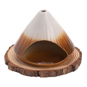Brûleur d'encens en céramique émaillée style cheminée Mont Fuji, porte-encens aromatique - Product Image 3