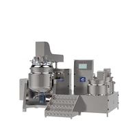Mélangeur Émulsifiant Sous Vide en Acier Inoxydable 304 Entièrement Automatique Haute Efficacité avec Homogénéisateur et Pompe à Moteur pour Crèmes Industrielles