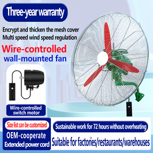 Ventilateurs industriels puissants en métal, ventilateurs électriques muraux avec traitement personnalisé, ventilateurs de sol verticaux 20 pouces, 26 pouces, 30 pouces - Product Image 4