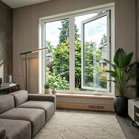 Fenêtres à battants en vinyle NFRC certifiées, à faible consommation d'énergie, avec verre Low-E LEDOW P85, pour solutions de logement multi-unités
