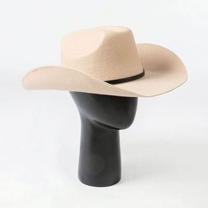 Chapeaux Fedora en feutre à large bord, style western, personnalisables avec logo, pour femmes et hommes, vente en gros - Product Image 4