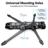 Kit de châssis de quadricoptère en fibre de carbone GK V3 FPV, empattement 550 mm/680 mm, châssis de drone longue portée pour course FPV