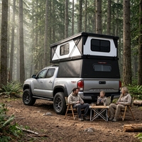 Camper monté sur la benne de camion de qualité RV, haute performance, adapté à la Toyota Tacoma, topper rigide durable pour les aventures en toutes saisons