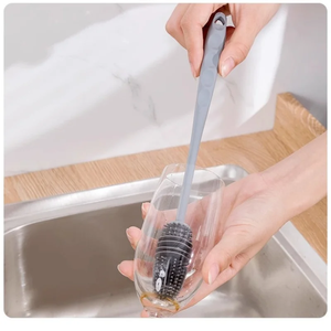 Silicone cup bàn chải cup Scrubber Glass Cleaner nhà bếp công cụ làm sạch dài xử lý uống wineglass chai cốc thủy tinh làm sạch bàn chải - Product Image 2