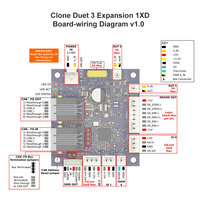 Carte mère d'imprimante 3D Clone Duet 3 Carte d'extension 1XD a Carte d'extension connectée CAN-FD pour la carte mère Duet 3