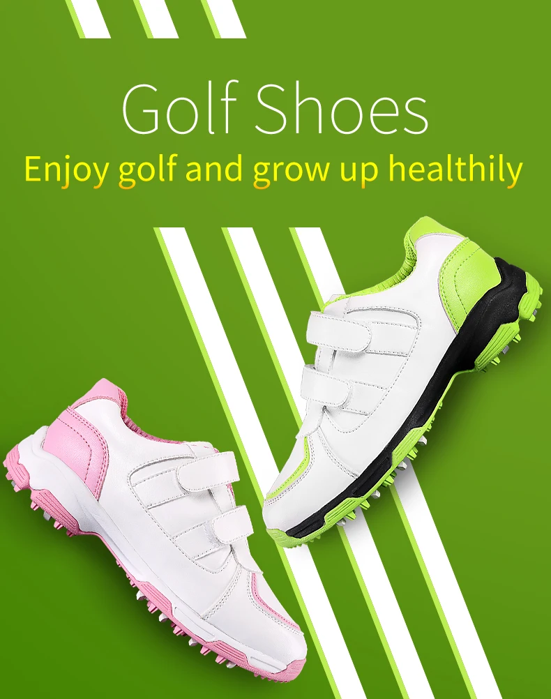 PGM XZ065 kids golf shoes PGM cheap custom logo golf shoes for children