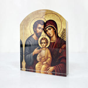 Prensapapeles de Cristal K9 con Arco, Impresión UV, Icono Religioso de la Virgen María Ortodoxa, Regalo Religioso para Iglesia, Recuerdo - Product Image 2