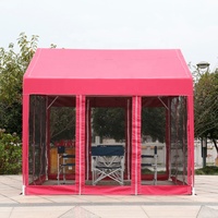 Pavillon de jardin Sibada, mobilier d'extérieur moderne, structure en acier galvanisé, avec moustiquaire, gazebo imperméable 3000 mm