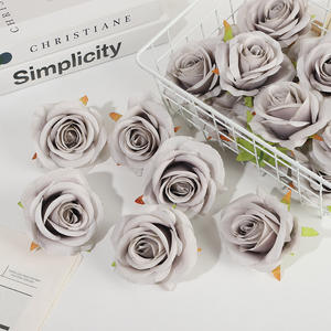 Roses artificielles en soie rouges, 10 pièces, haute simulation, décoration de mariage et de maison - Product Image 2