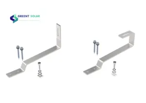 Roestvrijstalen 304 Solar Mount Houder Leistenen Pannendak Haak Solar Flat Tegelhaak