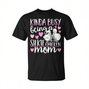 Estoy bastante ocupada siendo mamá de un gallino Silkie, camiseta linda para mascotas - Product Image 2