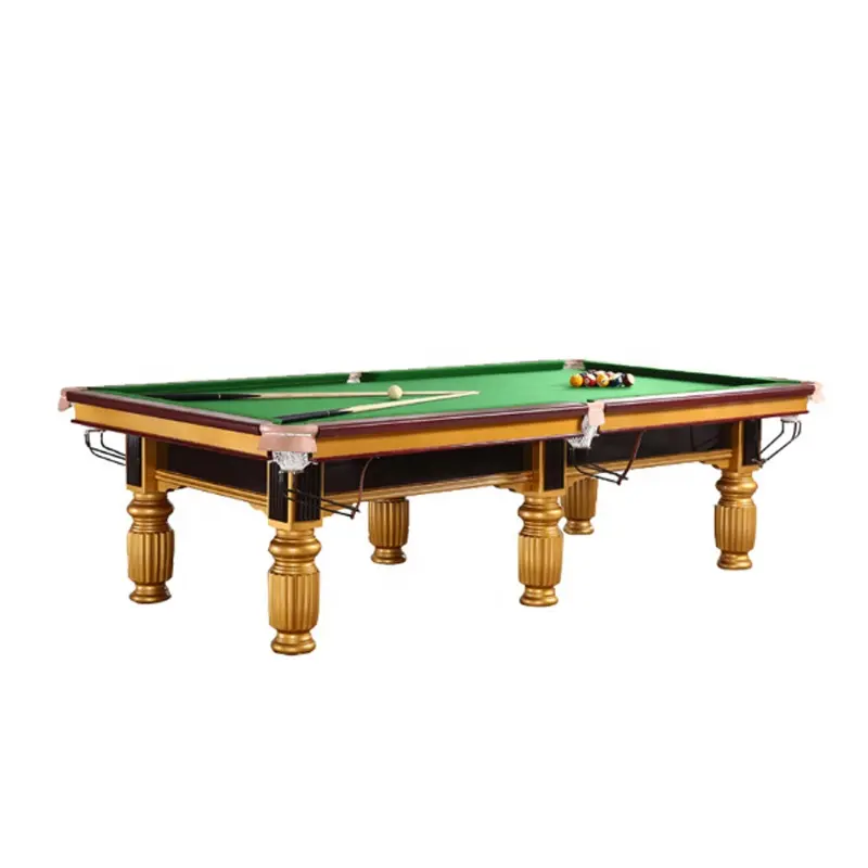 Internationale Standaard Massief Houten Frame Golden Slate Zwart 9ft 10ft 12ft Tennis Snooker Biljart Pool Tafels Games